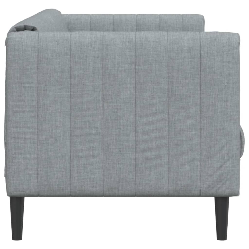 vidaXL Sofa 3-Sitzer Hellgrau Stoff