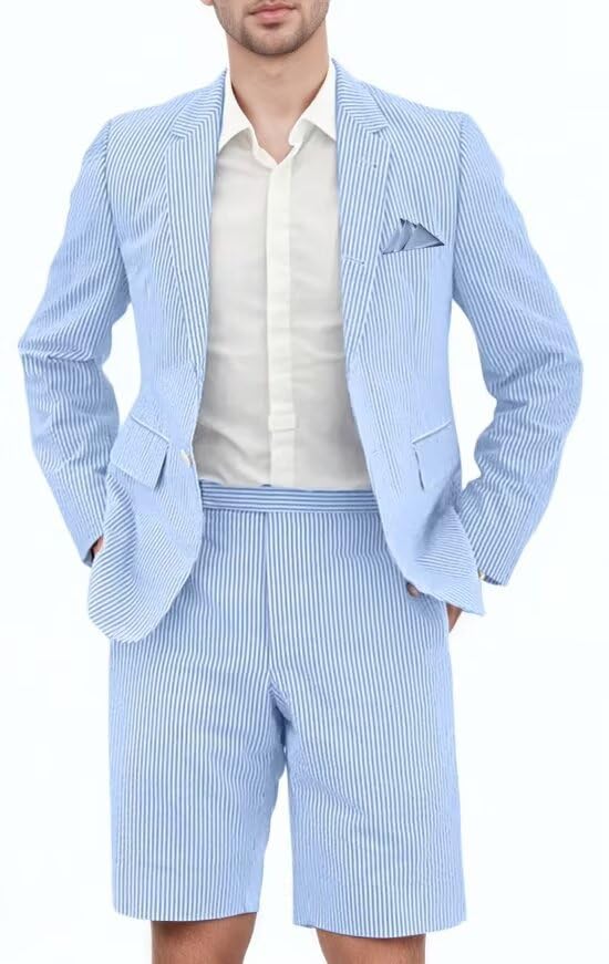 Seersucker Suit Jacket and Shorts