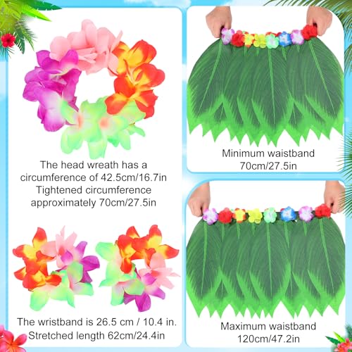 Shihanee 6 Pcs Hawaiian Hula Grass Skirt Set for Women,Classic by Shihanee - Used condition - Image 3