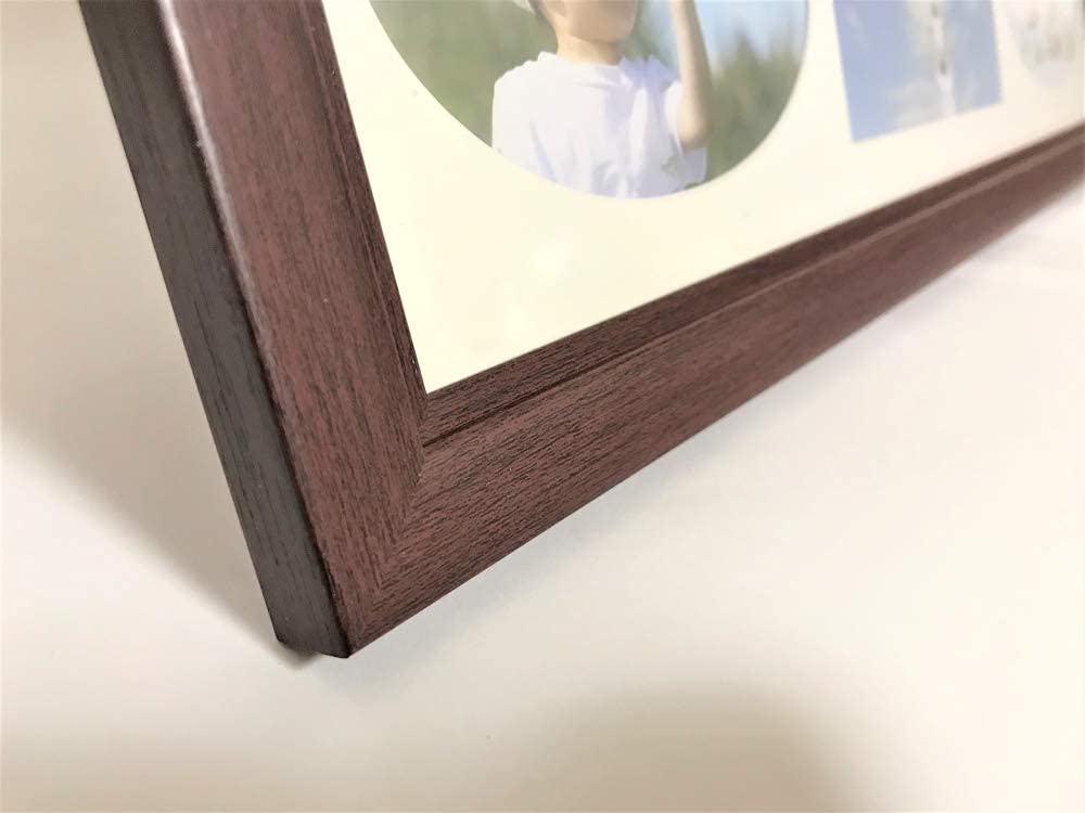 値下げ。ダークブラウン 木製 写真額縁 多面フレーム ダークブラウン 木製 写真額縁 多面フレーム