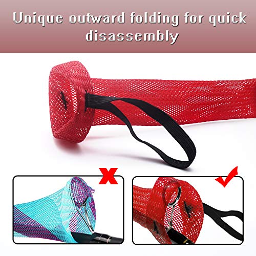 Beetwo Fishing Rod Cover, 4 Pack Fishing Rod Sleeve Sock Pole Glove Protector Cover With Lanyard For Fly, Spinning, Casting, Sea Fishing Rod #TOP1