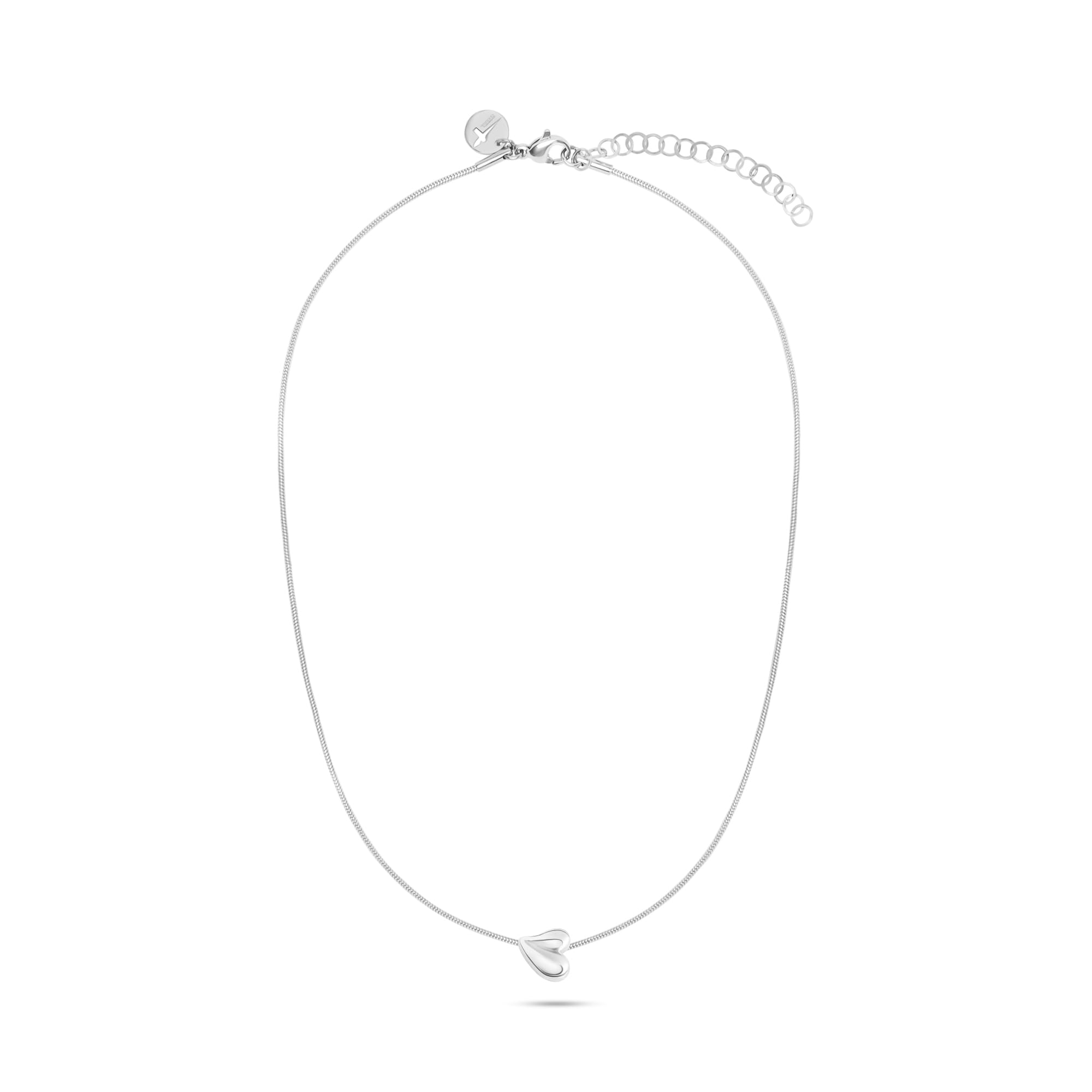 Tamaris Schmuck für Damen aus Edelstahl, Halskette mit organischem Herzmotiv für Valentinstag, Stilvoll und Elegante Geschenkidee