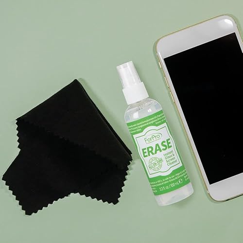 Miniatura 7 de ForPro Professional Collection Kit de limpieza instantánea de vidrio y pantalla, para pantallas de TV, teléfonos inteligentes, anteojos, espejos,