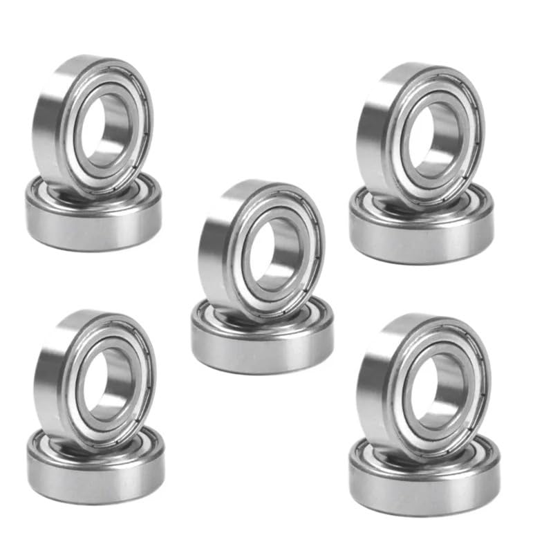 Roulements à billes 608 2RS et ZZ en lot de 10 pièces pour skateboards et petits moteurs