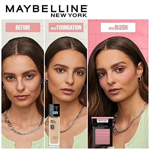 Maybelline Fit Me Blush, Lightweight, Smooth, Blendable, Long-Lasting All-Day Face Enhancing Makeup Color, Rose, 1 Count #TOP3