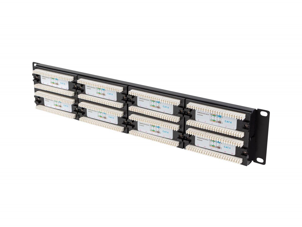 LANBERG Patch Panel 48 Porte 2U 19? Cat.6 Nero Marca