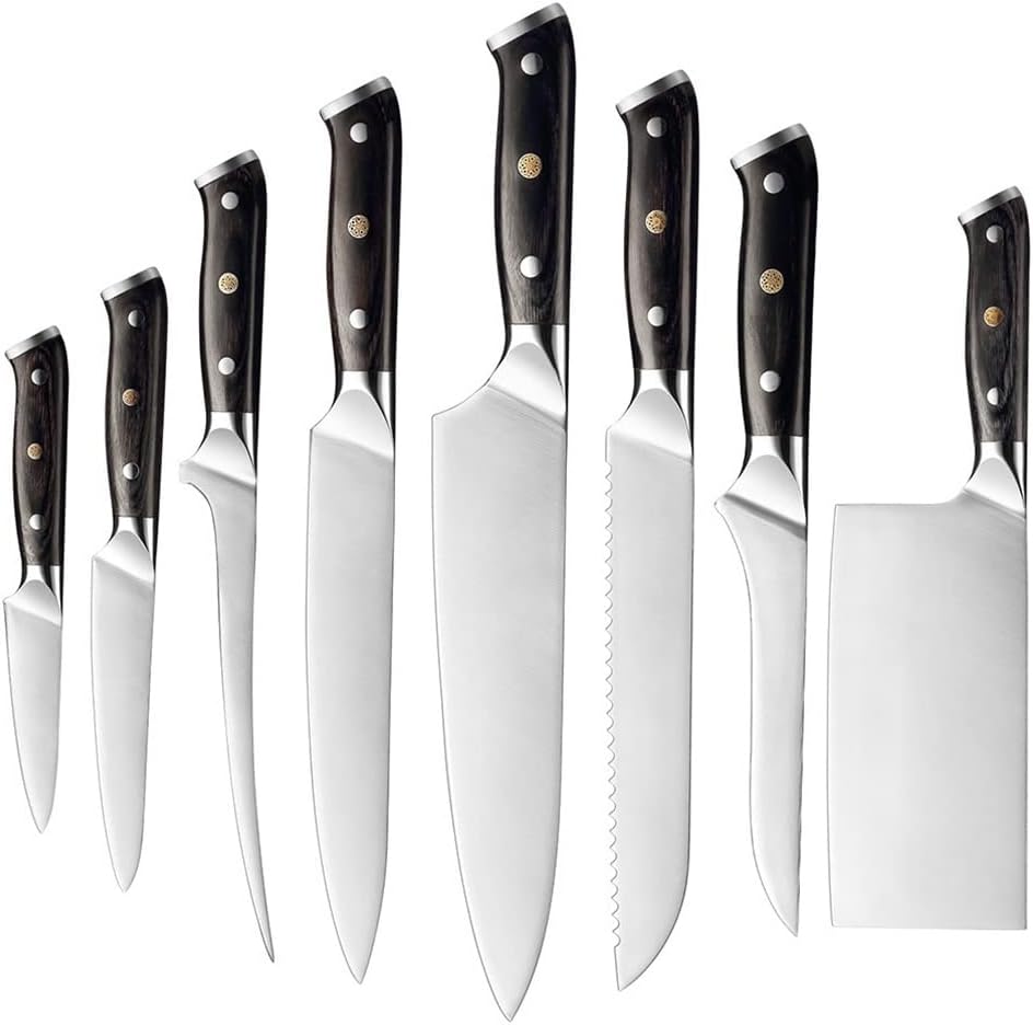 Set de Cuchillos de Cocina 8 Piezas Acero Inoxidable