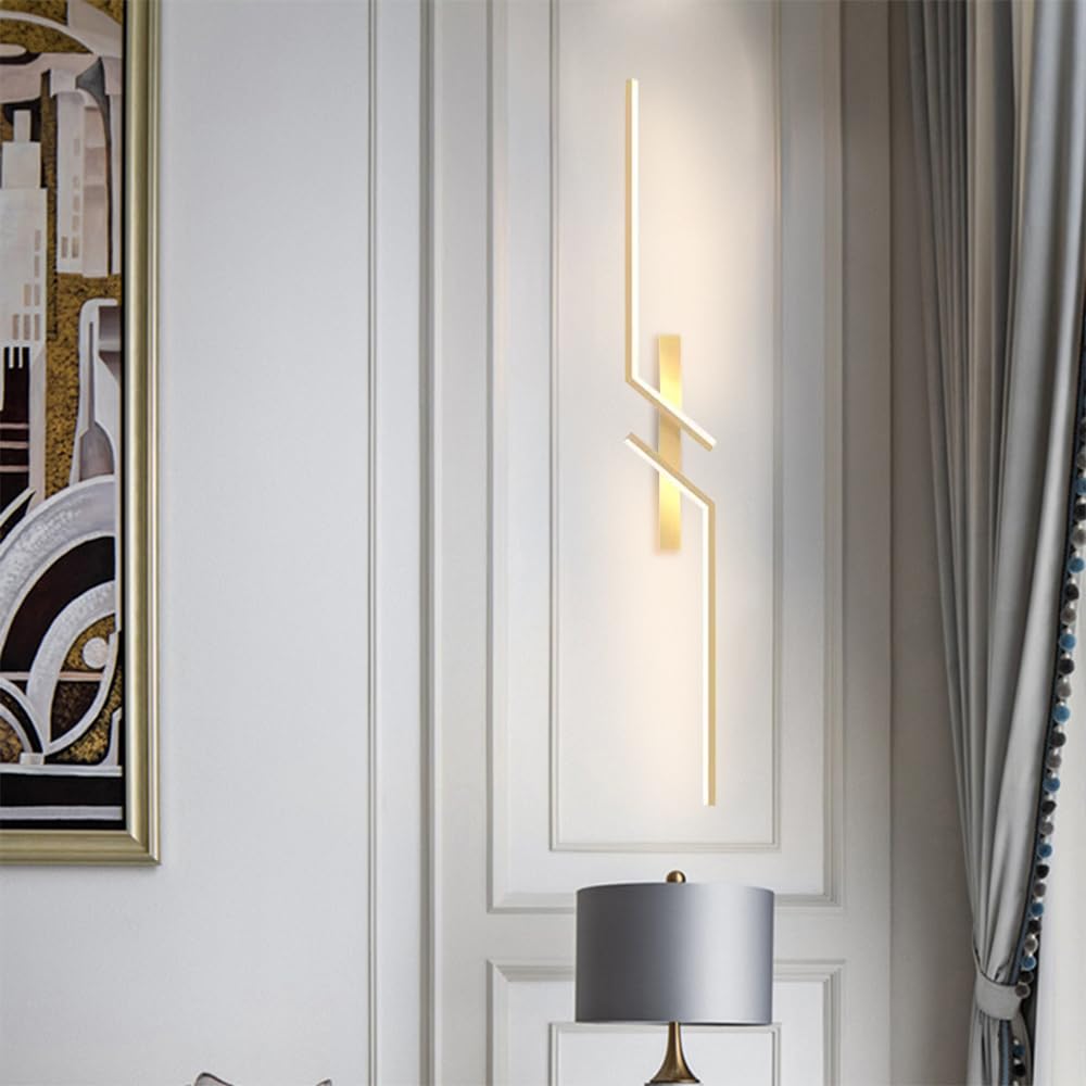Moderne lineare Wandleuchte,Badezimmerwandleuchte,Langstreifen-Wandleuchte,Metal-Wandleuchte,Wohnzimmer,Schlafzimmer,Flur,P-Waschleuchten