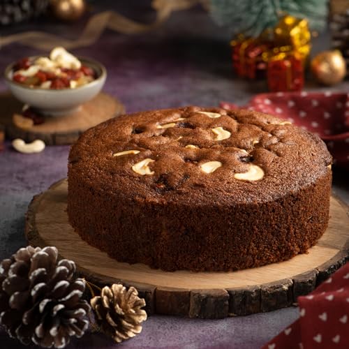 Image of Kozhikoden's Premium Plum Cake | Delicious Christmas Fruitcake with Cashews, Raisins, Dates & Dry Fruits | 700g Pack | Traditional Kerala-Style | Perfect for Special Occasions
