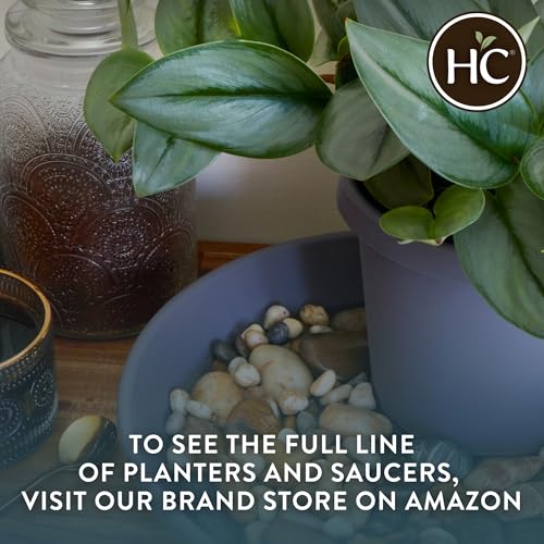 image for The HC Companies Flower Pot Saucers - Plastic Plant Saucer for Outdoor