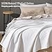 PHF 100% Cotton Waffle Weave Blanket Queen Size for Bed,Snag Proof Lightweight Breathable Moisture-Wicking Throw for Couch, Great for Layering in Cold Weather, Machine Washable, Home Decor Gift-White
