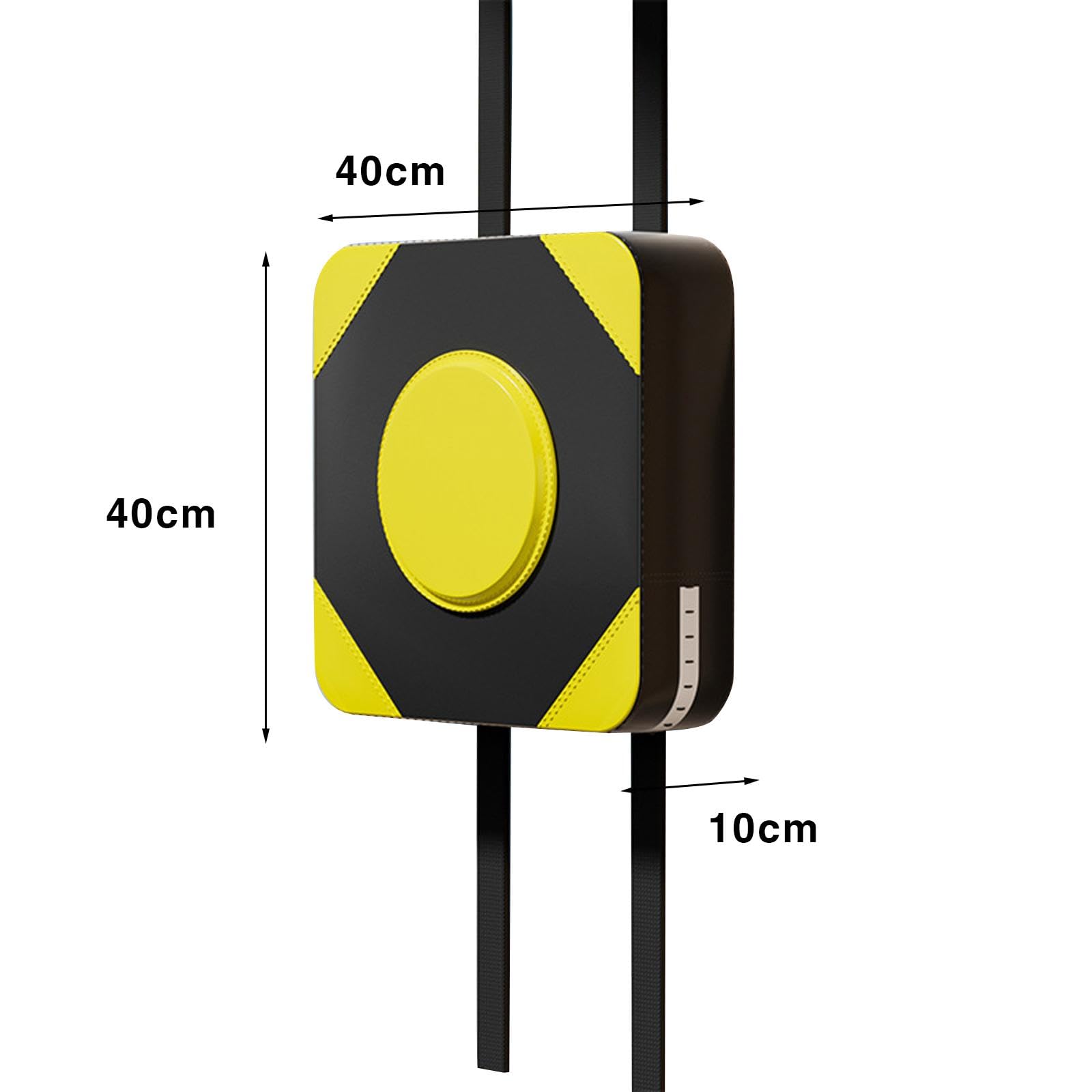 Almohadilla de Boxeo Colchoneta de Entrenamiento Bolsa de Golpeo de Pared Equipo de Artes Marciales PU Y Espuma Adecuado para Niños Y Adultos en, Amarillo 40cm