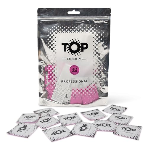 TOP Kondome 40 Stück Packung, Geribbt und Genobbt, natürlich und gefühlsecht, aus Latex, mit Reservoir, Durchmesser 53 mm, für Männer TOP Kondome 40 Stück Packung, Geribbt und Genobbt, natürlich und gefühlsecht, aus Latex, mit Reservoir, Durchmesser 53 mm, für Männer