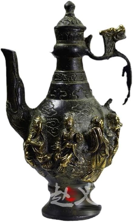 黄铜八仙壶茶壶酒壶黄铜器黄铜器做旧桌面仿古/83 : Amazon.ca: Home