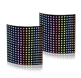 icever (2 Pack) WS2812B LED Matrix Panel, 16x16 256 Pixel RGB 5050SMD Individually Addressable IC MagicRGB Dream Full Color Flexible FPCB Work with K1000C for Image Video Text Display - DC5V