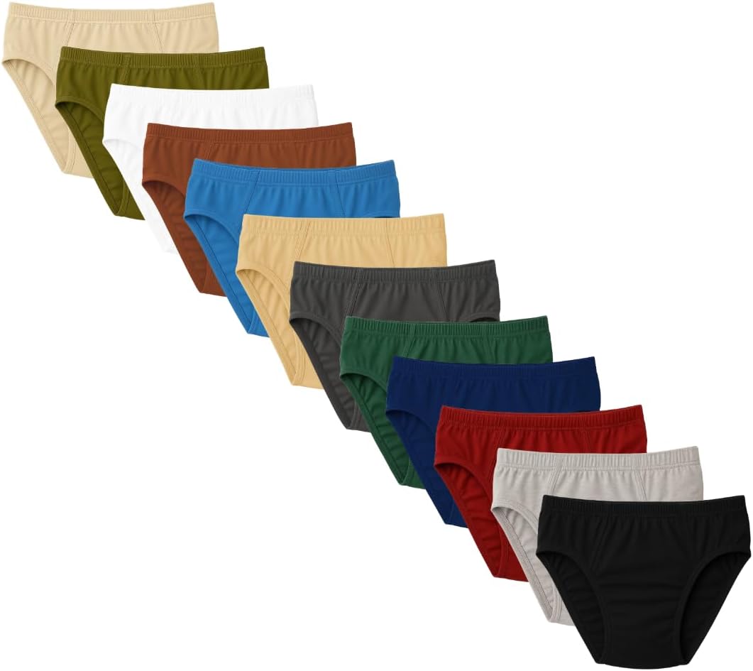 Kit 12 Cuecas Slip Tradicional Algodão Masculina Adulto Plus Size XG ao G2