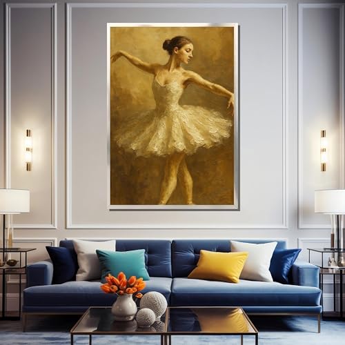 Tableau classique sur toile de danseuse de ballet pour décoration murale - 3