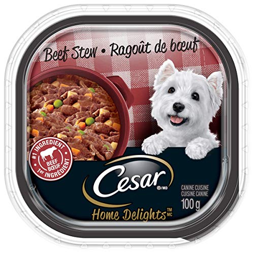 CESAR Home Delights Wet Dog Food – Beef Stew – 100g (24 Pack)