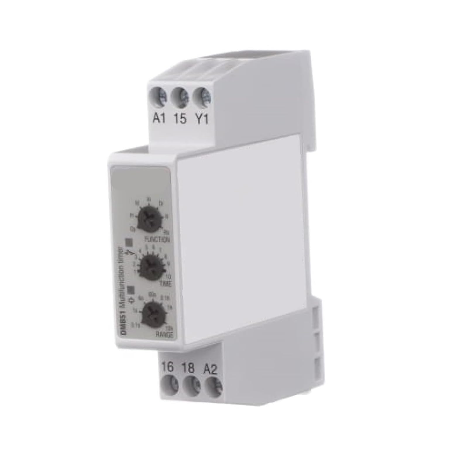 Temporizzatore multifunzione DMB51CM24B006 - Relè ritardato 0,1 s-100 h for 24 V CC/24-240 CA con compatibilità guida DIN .0720