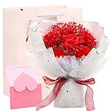 Bouquet de fleurs : adapté pour la saint-valentin, vous pouvez le placer sur un bureau, une bibliothèque, comme accessoire photo, décoration de la maison et cadeau.