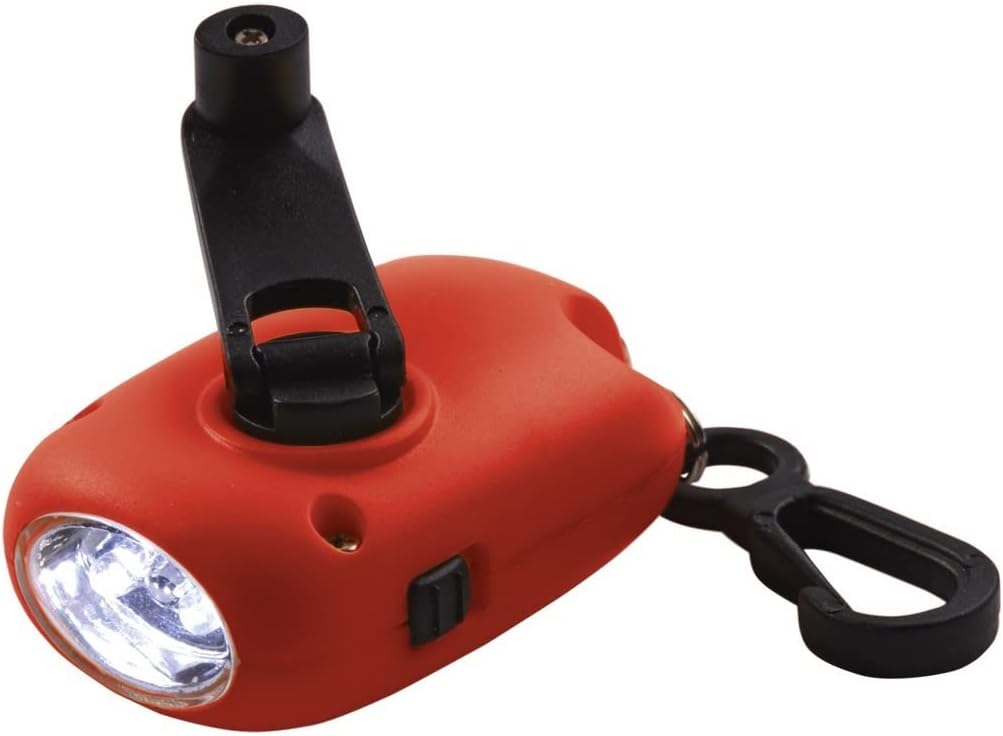 Coghlan's Dynamo Flashlight LED Hand Crank Emergency Light w/Clip (2-Pack)