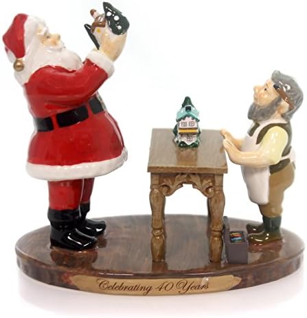 Department 56 Snow Village - Santa Comes To Town (2011) Villaggio Natalizio In Ceramica - 2
