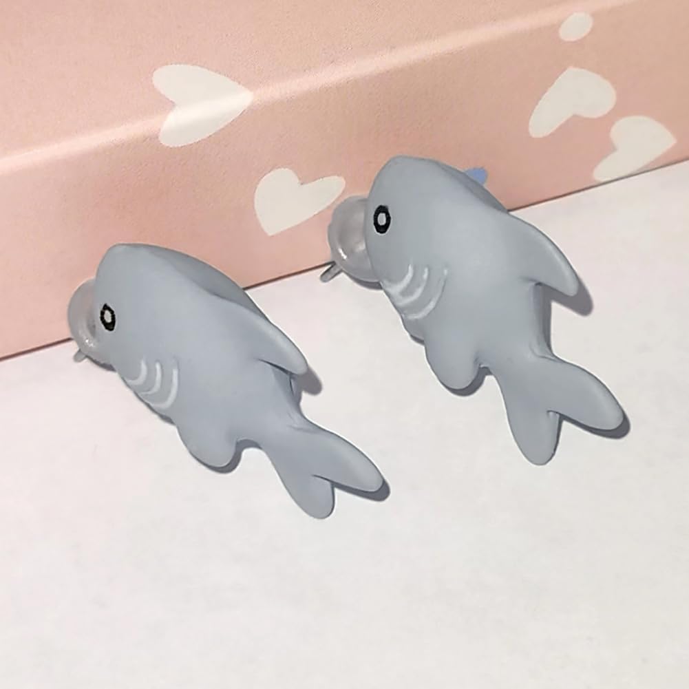 Lastclream Animal Bite Stud for Women 3D Cute Funny Dinosaur Biting Ears Earrings image 4