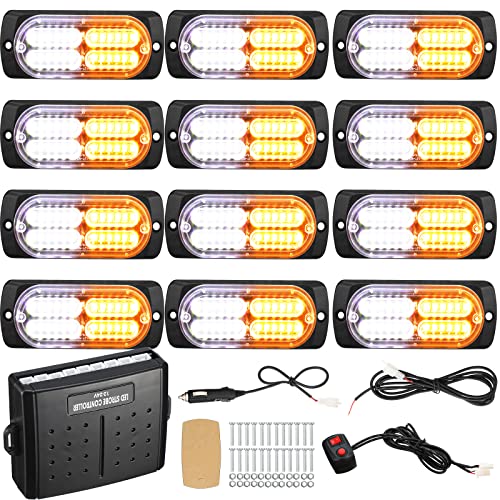 12 Pcs Vehicle Emergency LED Lights with Control Box