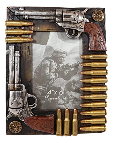 Ebros Gift Wild West Pistols Picture Frame
