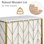 WOWLIVE Double Laundry Hamper with Lid, Rolling Laundry Basket with Wheels - Image 6