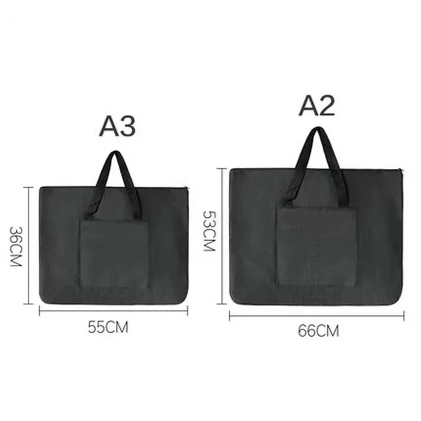 Künstler-Zeichenbrett Tasche Große Kapazität Mal- und Zeichenmappe A2 A3 Zeichentasche for Künstler Tragbare wasserdichte Canvas-Kunsttasche for Zeichnen Für Poster Skizzieren(A2)