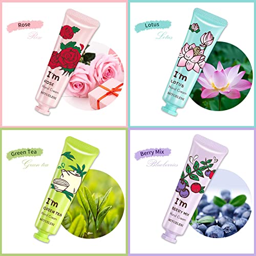 Bonniestore 10 Pack Fruits Fragrance Hand Cream, Moisturizing Hand Care Cream Travel Gift Set With Natural Aloe And Vitamin E For Women-30Ml #TOP2
