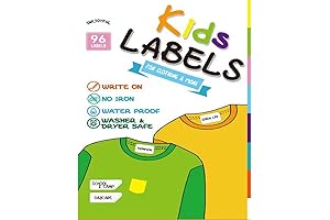 Ultimate All-Purpose No-Iron Fabric Labels for Kids