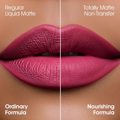 Image of Colors Queen Totally Matte Liquid Lipstick | Intense Color Payoff, Lightweight & Comfortable, One Swipe Application | Long Lasting, Non Transfer Liquid Lipstick for Women (17 - Dob Net, 7.5g)