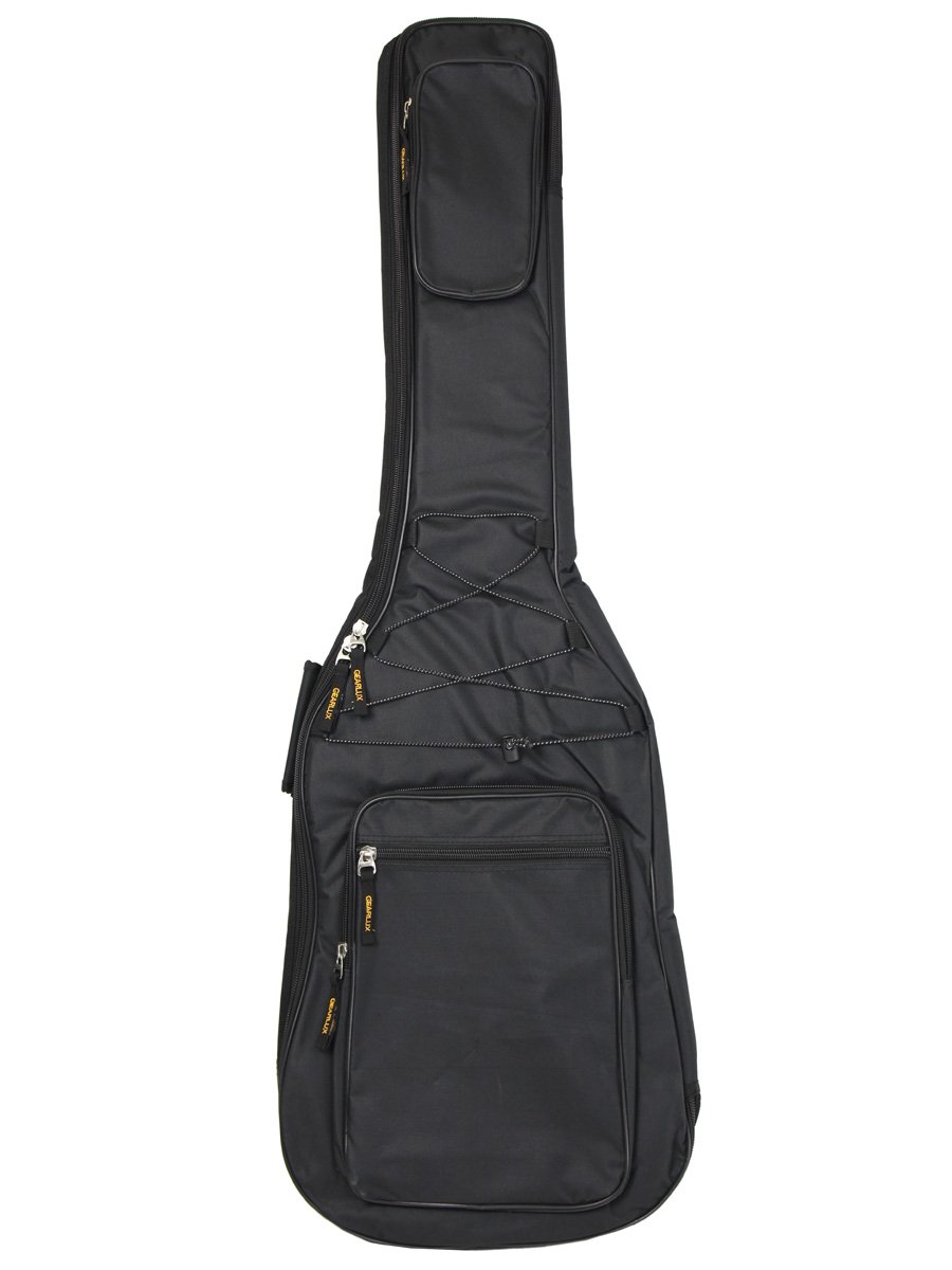 Gearlux B300EB Deluxe Electric Bass Guitar Gig Bag with Backpack Style
