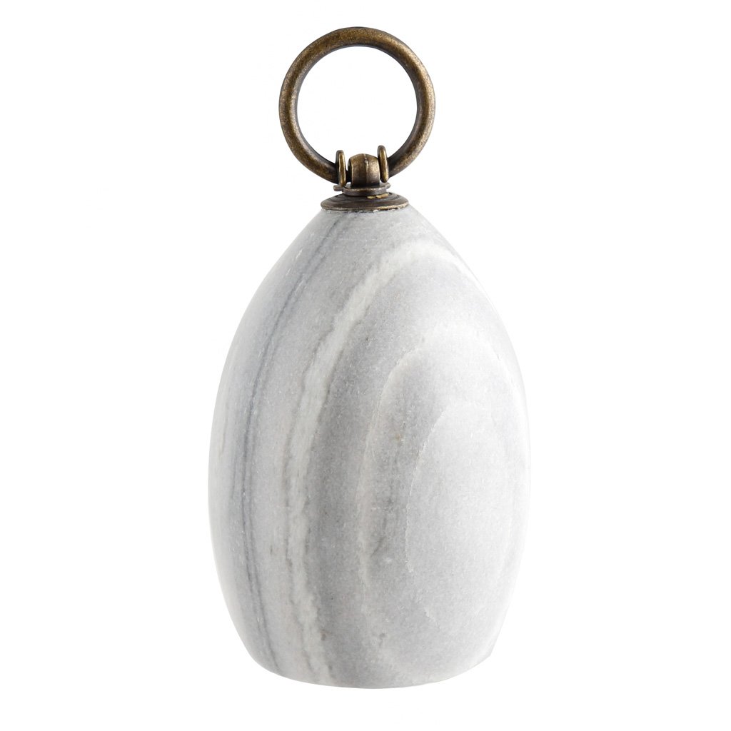 Dibor Grey Polished Marble Heavy Duty Non Scratch 2.2Kg Door Stop For Home/Office