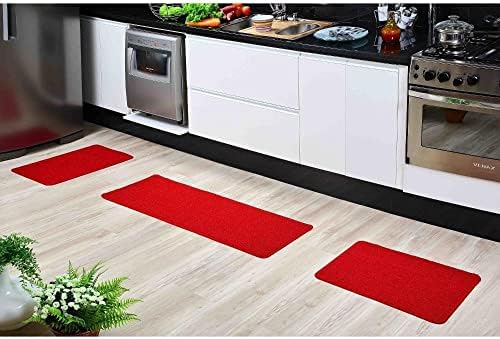 KIT COZINHA 3PCS RELEVO VERMELHO