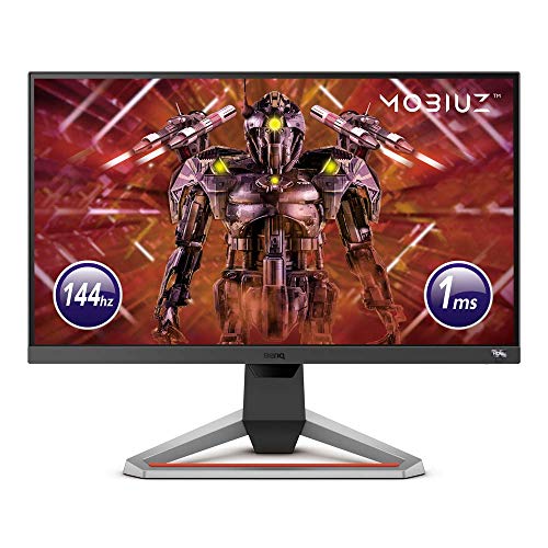 Image of BenQ MOBIUZ EX2510 24.5 inch Full HD Gaming Monitor, 144 Hz 1 ms, HDR10, 99% sRGB, IPS, 1080p, Freesync, Built-in Speakers, HDMI+ Logitech Keyboard Combo