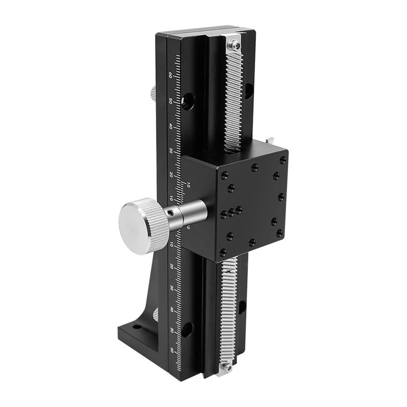 IGNVXMGKP Z Axis Sliding Table LWZ40-100/150/200/250/300 Long-Range Dovetail Trimming Slide Dovetail Slide Table Sliding Stage Manual Displacement Platform(LWZ40-200)