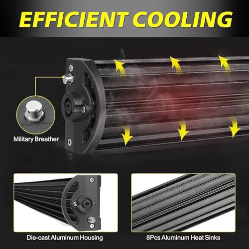 Image of 40 Inch LED Light Bar 310W Combo Quad Row Off Road Driving Light | Spot Flood Combo Beam, Super Bright Quad Row LED Work Light Roof Hood Light Bar for Trucks Pickup UTV SUV Boat Wrangler
