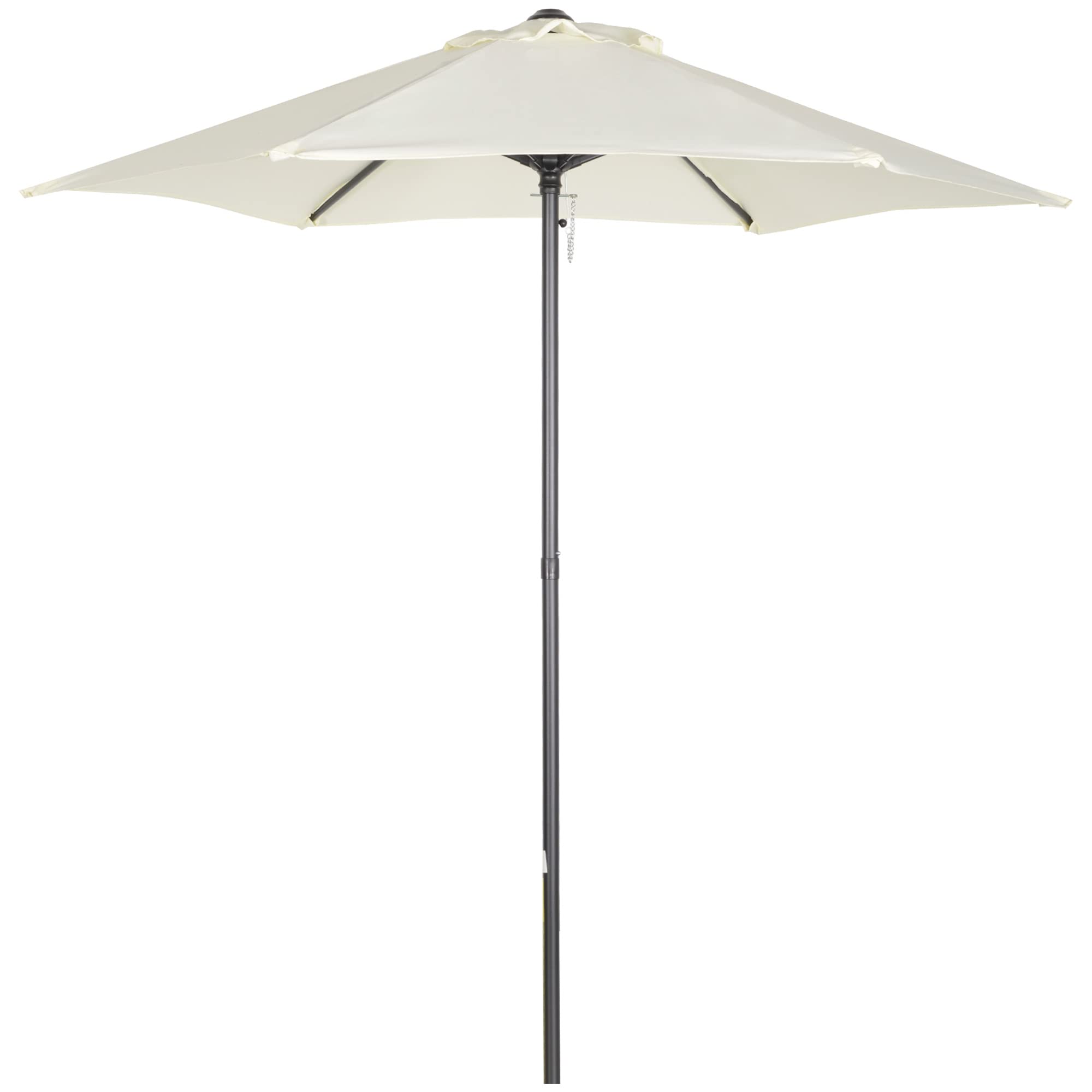 Outsunny Sombrilla de Jardín Ø2x2 m con Techo de Ventilación