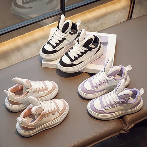 Kids Lace Sneakers Ankle Flat Non Slip Running Sport Shoes Childrens Boys Girls Breathable First Walking Shoes3