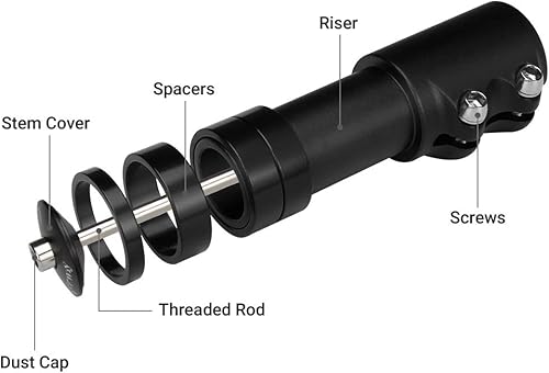 Miniatura 2 de LERWAY Extensor elevador de vástago de bicicleta MTB adaptador de vástago de manillar con llave hexagonal para horquilla de 1-18 pulgadas 1126in