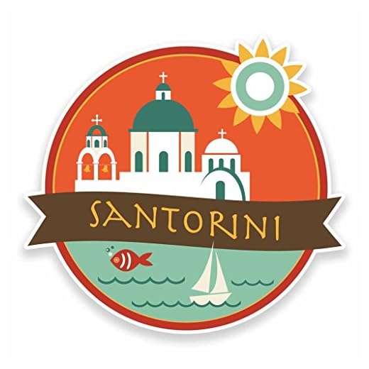 Santorini Greece Vinyl Sticker Decal