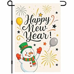 Snowman New Year Sign