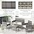 BUPPLEE 4 Pieces Patio Furniture Set, Outdoor Wicker Rattan Patio Conversation Furniture Set with Waterproof Cushion and Table for Lawn Poolside Backyard Garden Balcony Porch