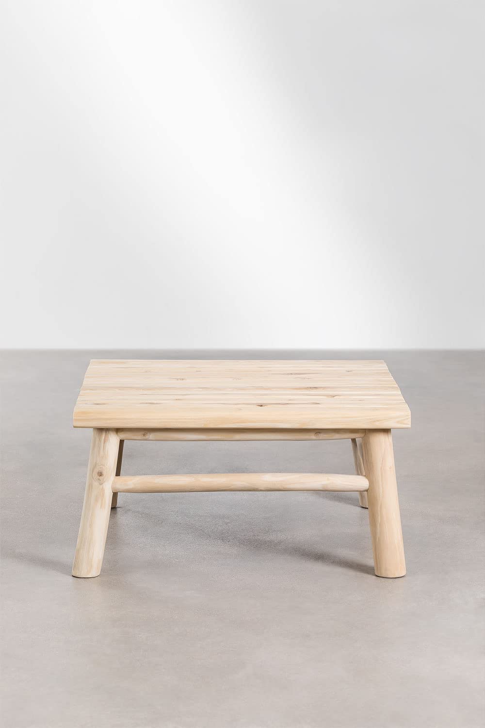 SKLUM Table Basse Carrée en Bois de Teck (80x80 cm) Narel