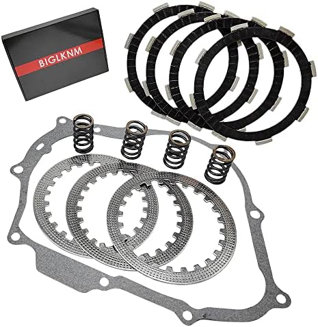 BIGLKNM Clutch Kit Friction Plates & Heavy Duty Springs Gasket Compatible for Honda XR100 XR100R CRF100 CRF100F XR80 XR80R XR80 CRF80F 1987-2013
