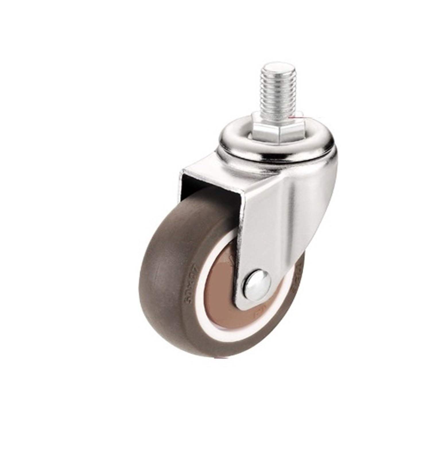 MXXDMOPD 5 Pieces/lot Silent Office Chair Computer Universal Pulley Swivel Hub Rubber Caster(2-Inch-Thread style)