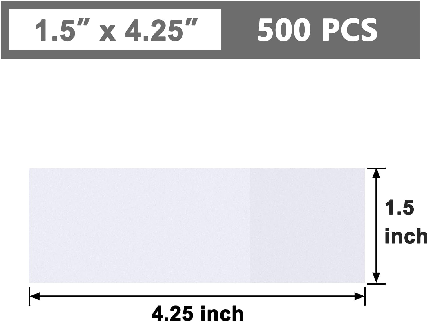 NATURALABEL Self-Adhesive Napkin Bands, Pack of 500, White